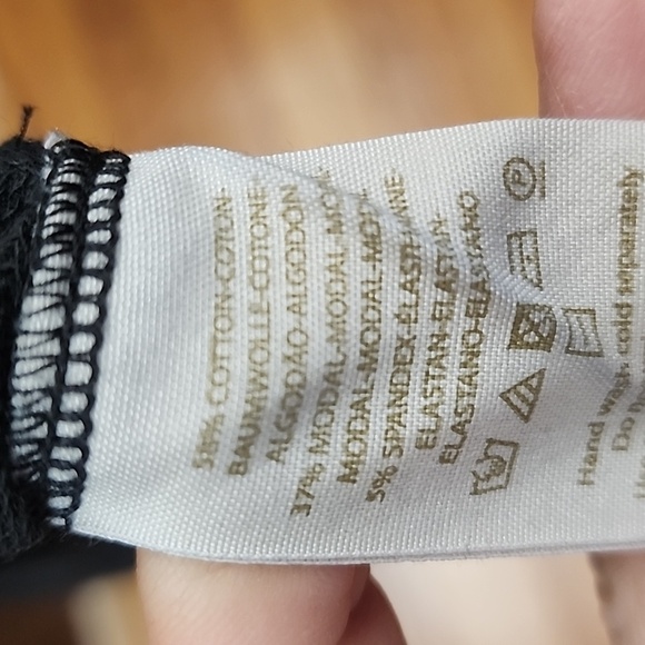 Free People washed Black Sweatshirt-tunic size XS - Picture 5 of 5